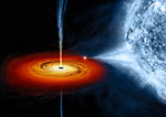 Vue d'artiste de Cygnus X-1