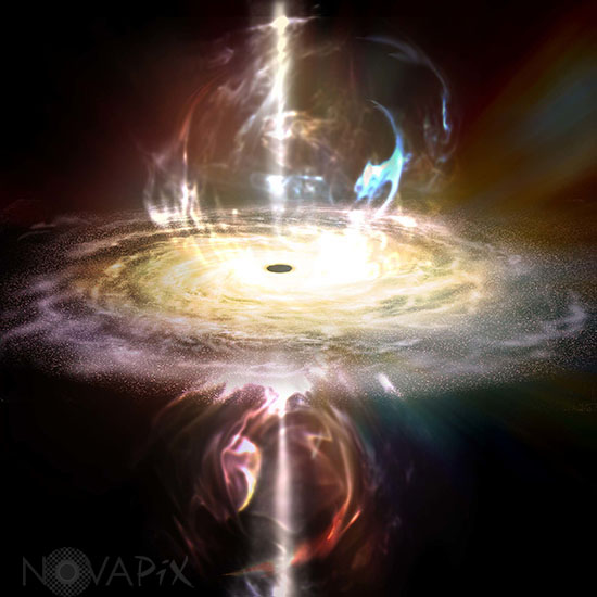 Moderate Black hole - Artist view