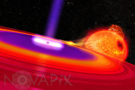 Black hole disk - Artist view