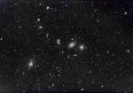 Partie centrale de l'amas de galaxies de la Vierge