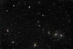 Partie centrale de l'amas de galaxies de la Vierge