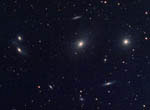 Partie centrale de l'amas de galaxies de la Vierge