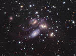 Groupe de galaxies: Quintet de Stephan dans Pegase