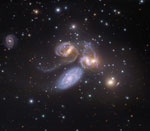 Groupe de galaxies: Quintet de Stephan dans Pegase