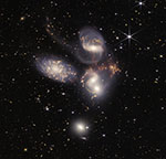 Groupe de galaxies: Quintet de Stephan dans Pegase