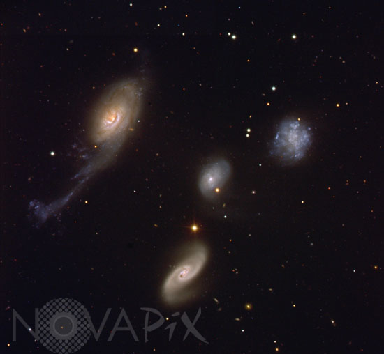 Robert's Quartet interacting galaxies
