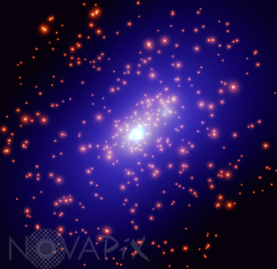 Carte de la matière noire dans l'amas de galaxies CL0024+1654