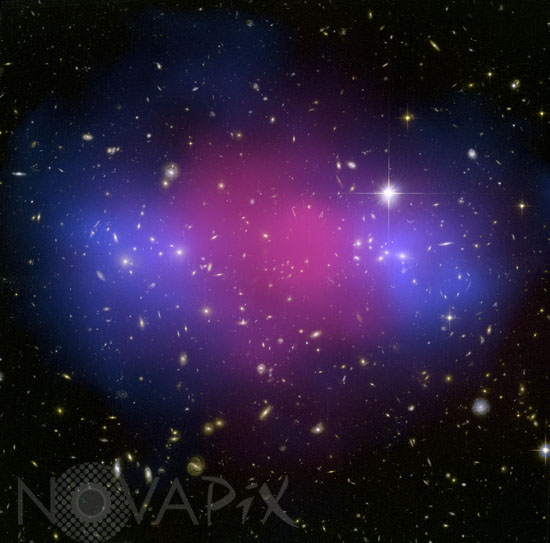 Amas de galaxies MACS J0025.4-1222 -Matière noire