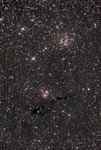 Amas ouverts NGC 663 et NGC 654 dans Cassiopée