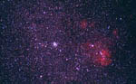 Amas ouvert NGC 3766 (C97) and IC 2944 dans le Centaure