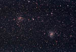 Amas ouvert NGC 6939 et galaxie NGC 6946 dans Céphée