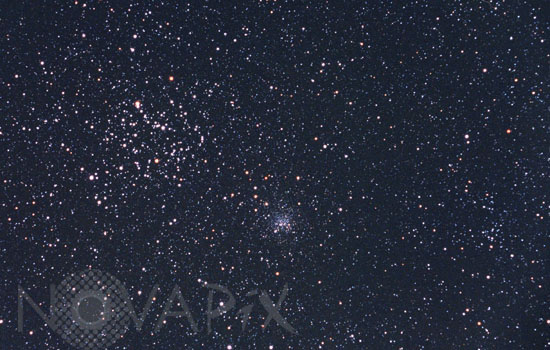 Amas ouverts M35 et NGC 2158 dans les Gémeaux