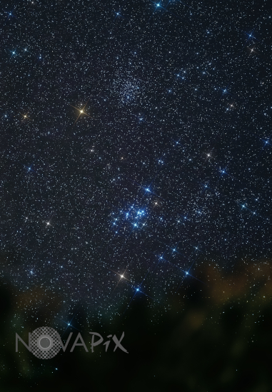 Amas d'étoiles M46 et M47 dans la Poupe