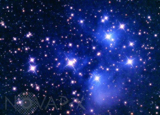 Amas ouvert des Pleiades