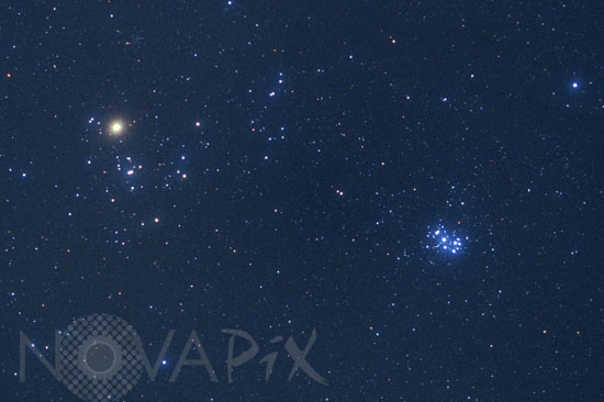 Amas ouverts des Hyades et Pleiades