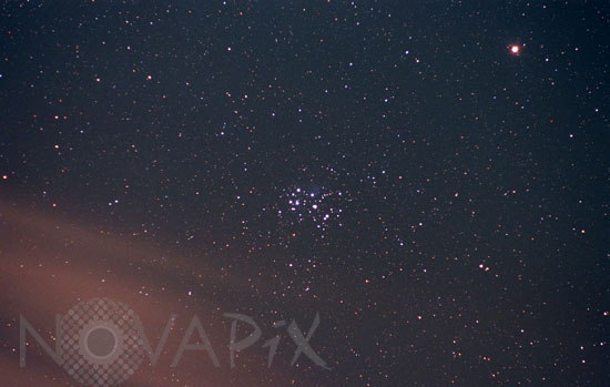 Amas ouvert des Pleiades