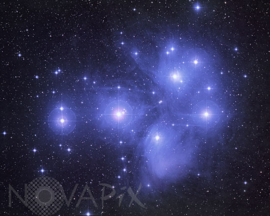 Amas ouvert des Pleiades