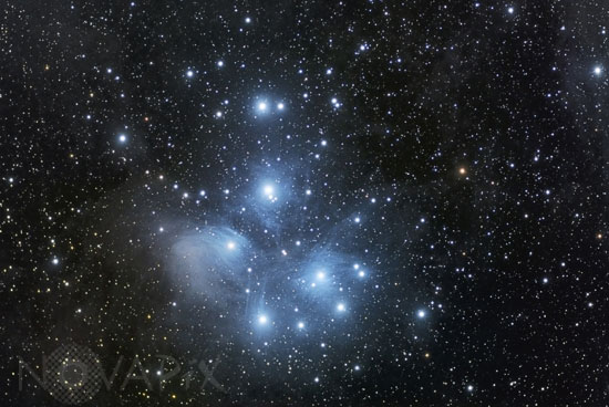 Amas ouvert des Pleiades
