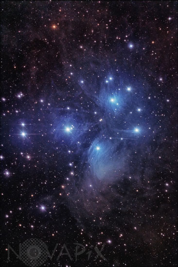 Amas ouvert des Pleiades