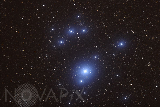 Star cluster IC 2602 (southern Pleiades)
