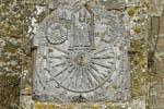 Cadran solaire du 17e siècle. Pleyben (Finistère)