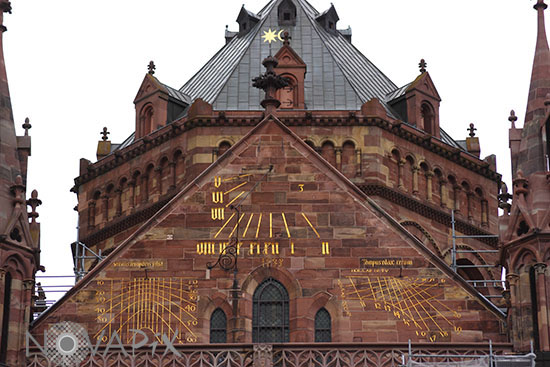 Cadran solaire de la cathédrale de Strasbourg