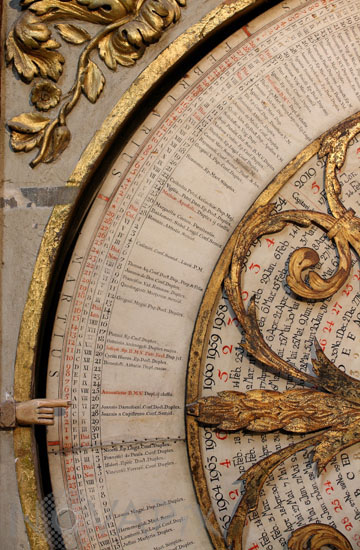 Horloge astronomique de Lyon - Calendrier Perpetuel