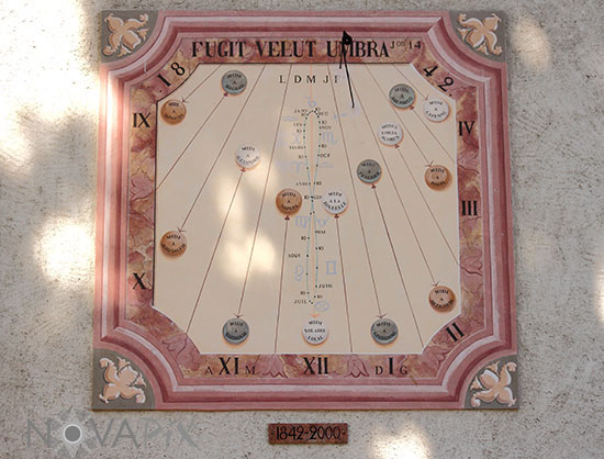 Cadran solaire - Eglise St-Jacques - Sallanches