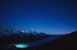 Ciel étoilé au-dessus du Weisshorn