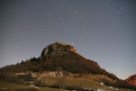 Ciel étoilé au-dessus du château de Montségur