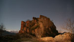 Ciel étoilé au-dessus du château de Roquefixade