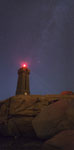 Phare breton et voie lactée