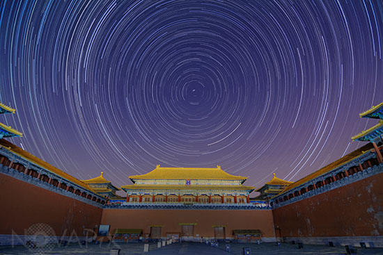 Circumpolaire sur la Cité interdite - Chine
