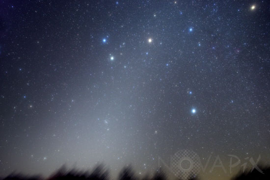 Mars et lumière zodiacale