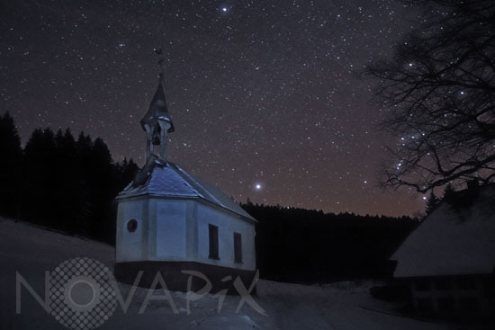 Winter sky in Black Forest