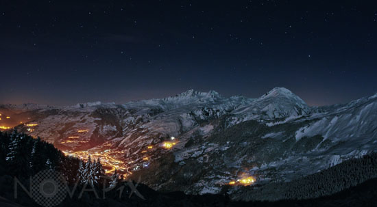 Ciel étoilé sur Bourg-Saint-Maurice 