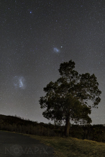 Les Nuages de Magellan vus à La Réunion