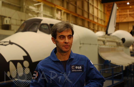 L'astronaute Léopold Eyharts
