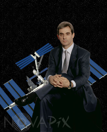 L'astronaute Léopold Eyharts