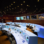Salle de contrôle de l'Agence Spatiale Européenne
