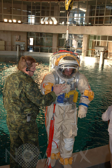 Entrainement à la piscine de la Cité des étoiles