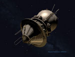 Vue d'artiste de la capsule Vostok