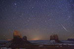 Geminide sur Monument Valley