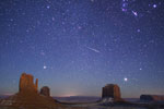 Geminide sur Monument Valley