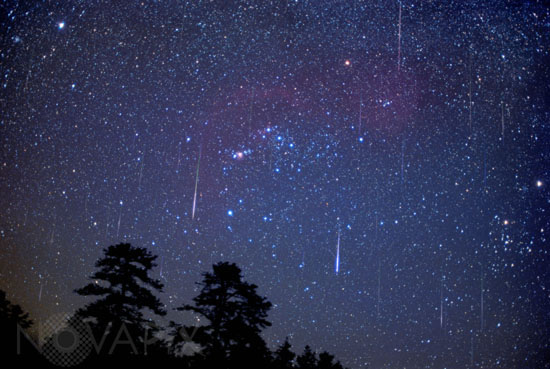 Pluie d'étoiles filantes