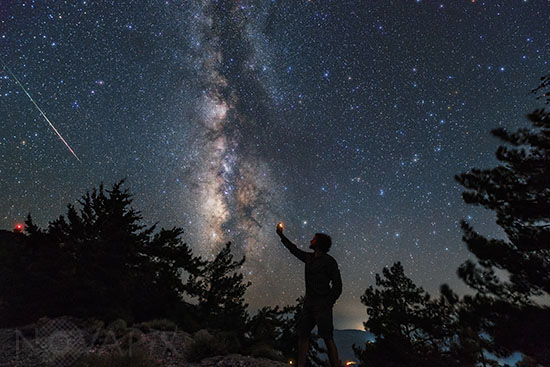 Etoile filante et mesure de la qualité du ciel - Août 2016