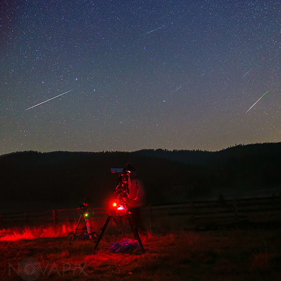 Perseid meteors