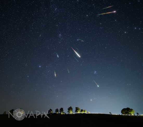 Pluie d'étoiles filantes - Perseides