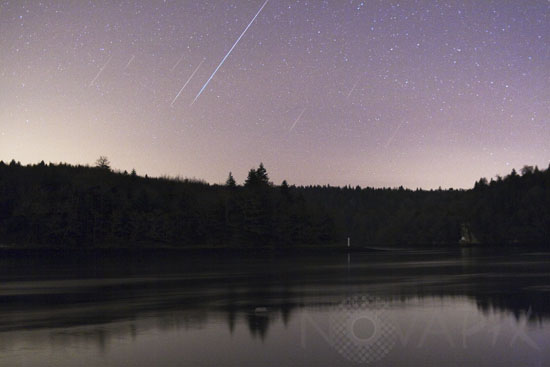 Pluie d'étoiles filantes des Géminides