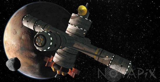Mars Cycler - Artist view
